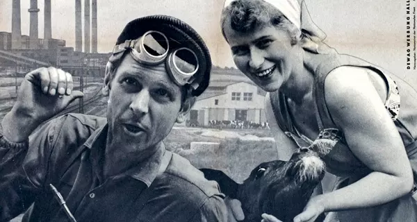 Bildaussschnitt aus einem Plakat der Nationalen Front. Quelle: LMZ.